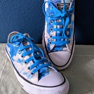 Cloud Print Satin Converse